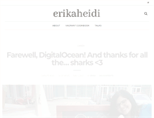 Tablet Screenshot of erikaheidi.com